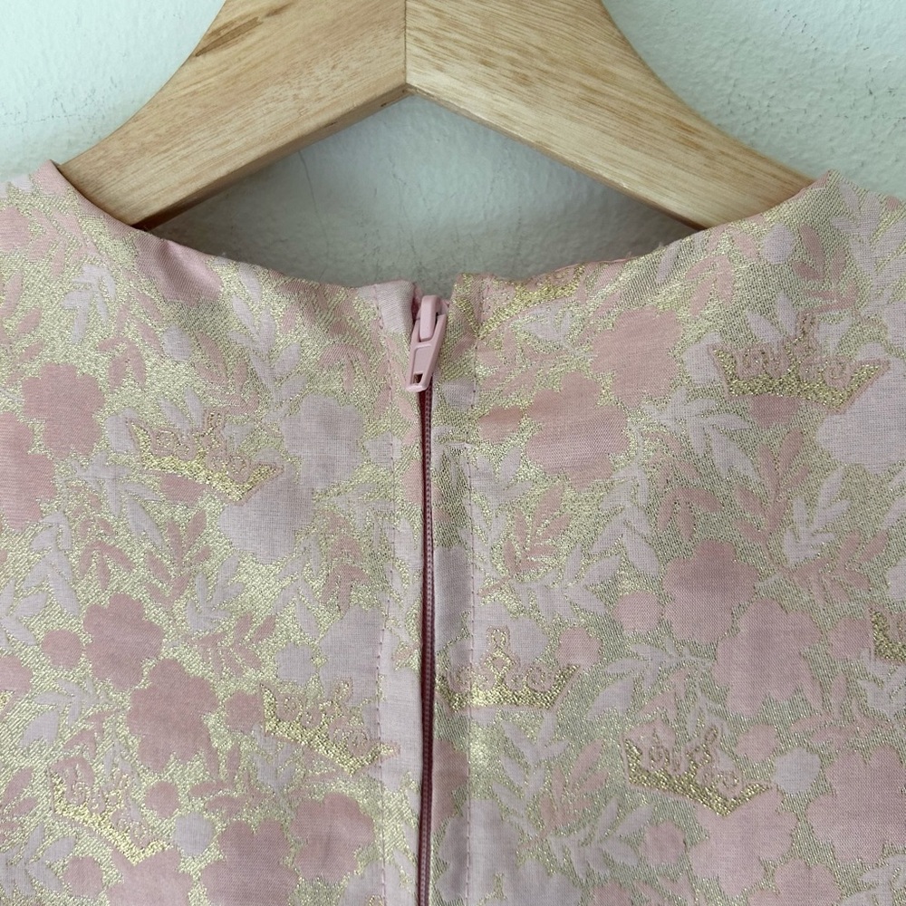 Disney Store Size 5/6 Girls Pink Floral Peplum Tulle Princess Aurora Party Dress - Picture 7 of 8